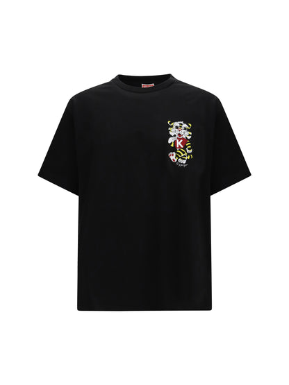 KENZO Wild Tiger motif embroidered on the chest oversized T-shirt