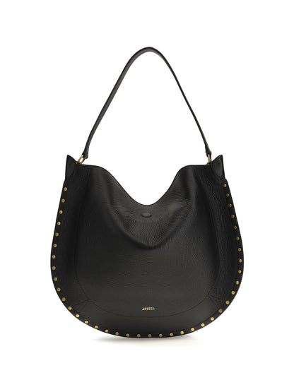 Isabel Marant Oskan Hobo Shoulder Bag - Black