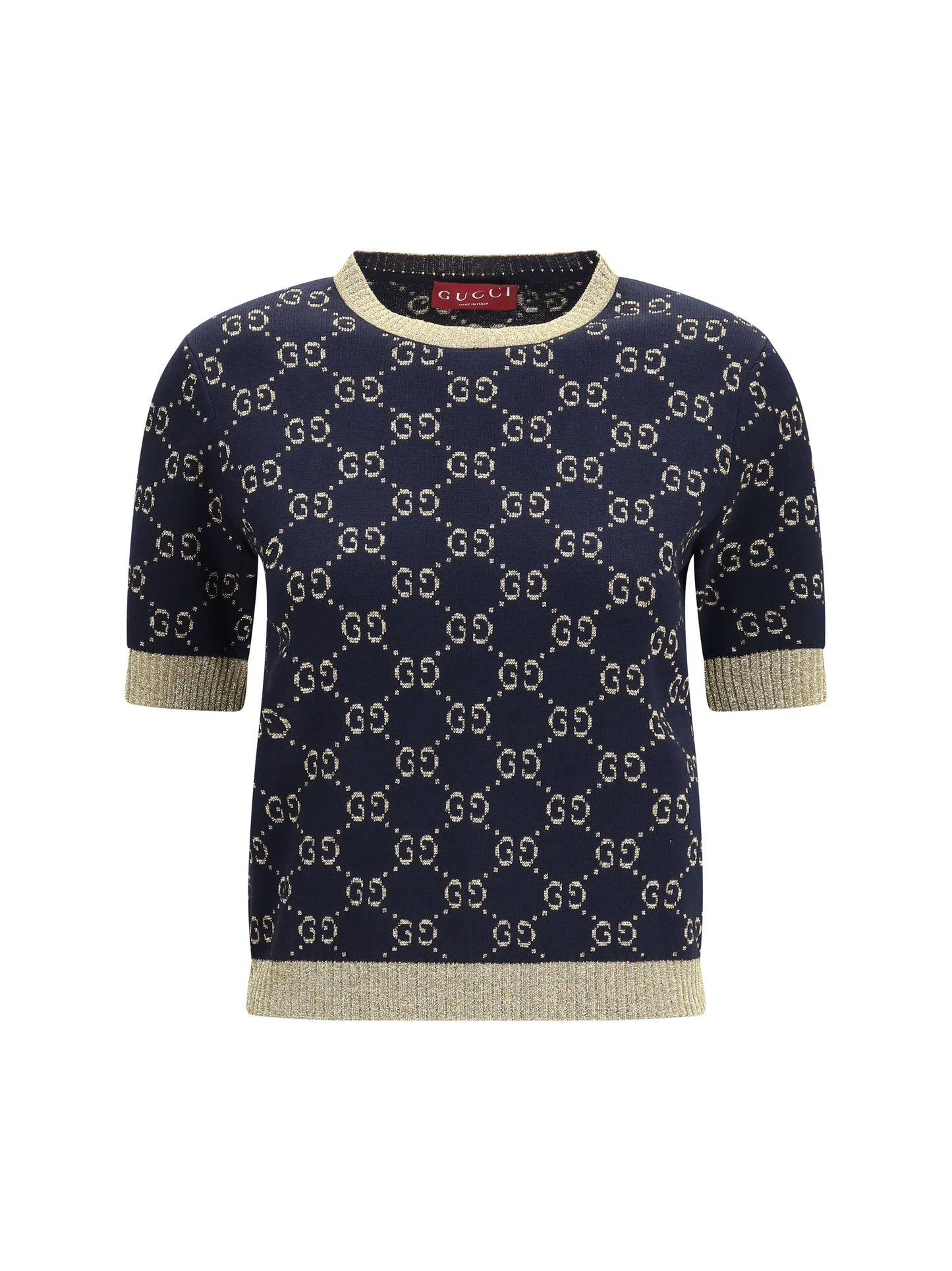 GUCCI Knit Top with its iconic all-over monogram pattern