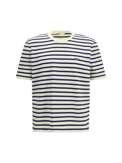Prada Short-sleeve cotton Sweater - Natural