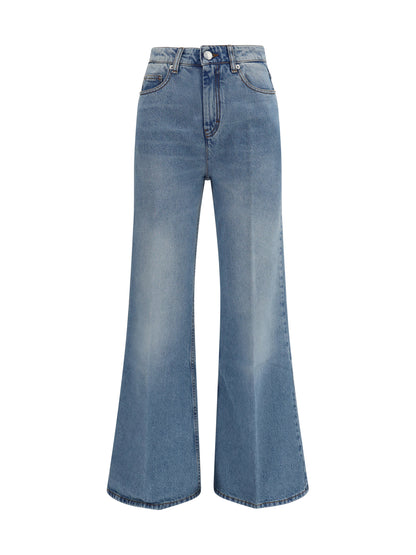 Ami Paris Flared Jeans - Bleu Used