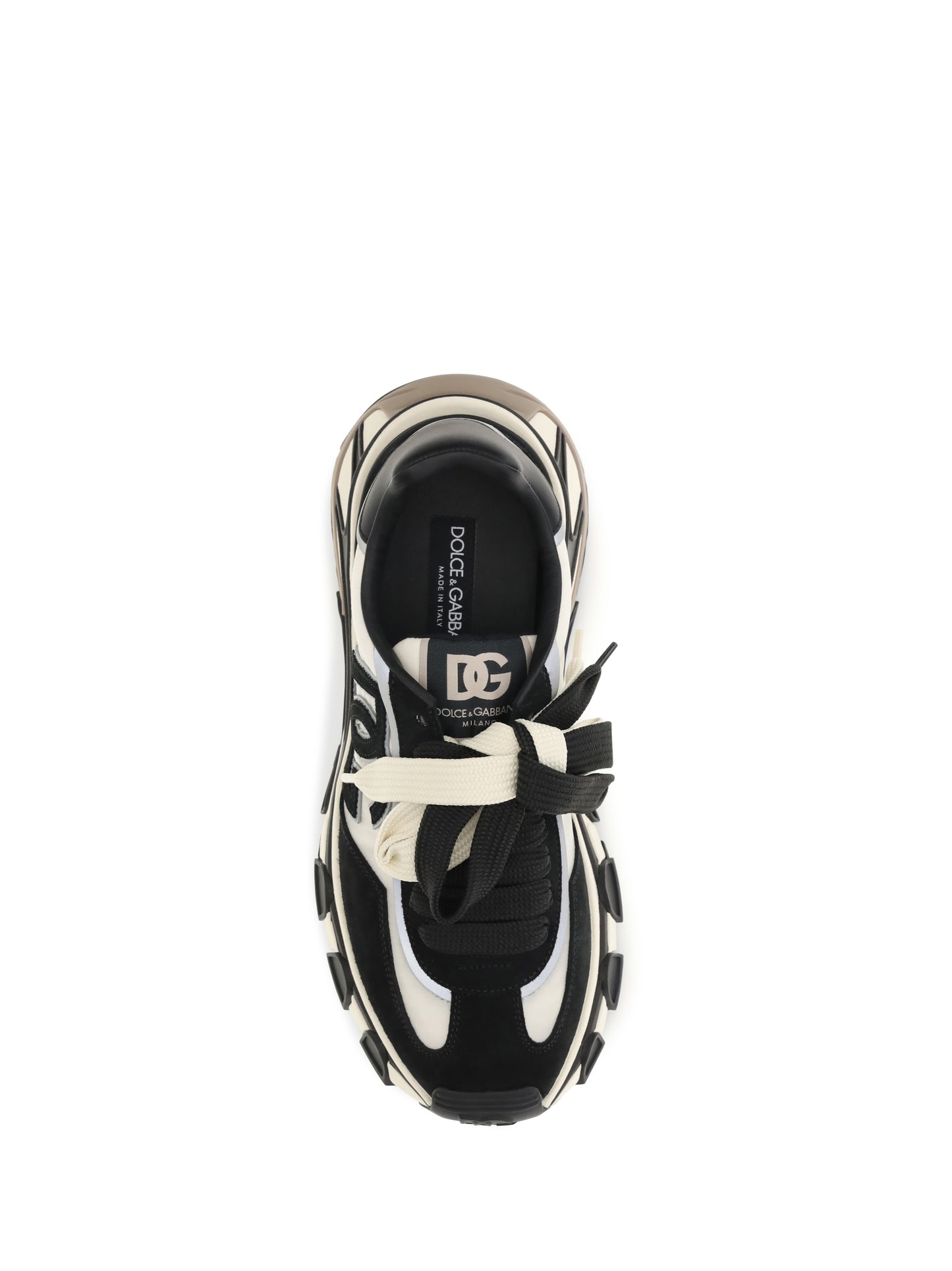 DOLCE & GABBANA Leather and mesh Sneakers