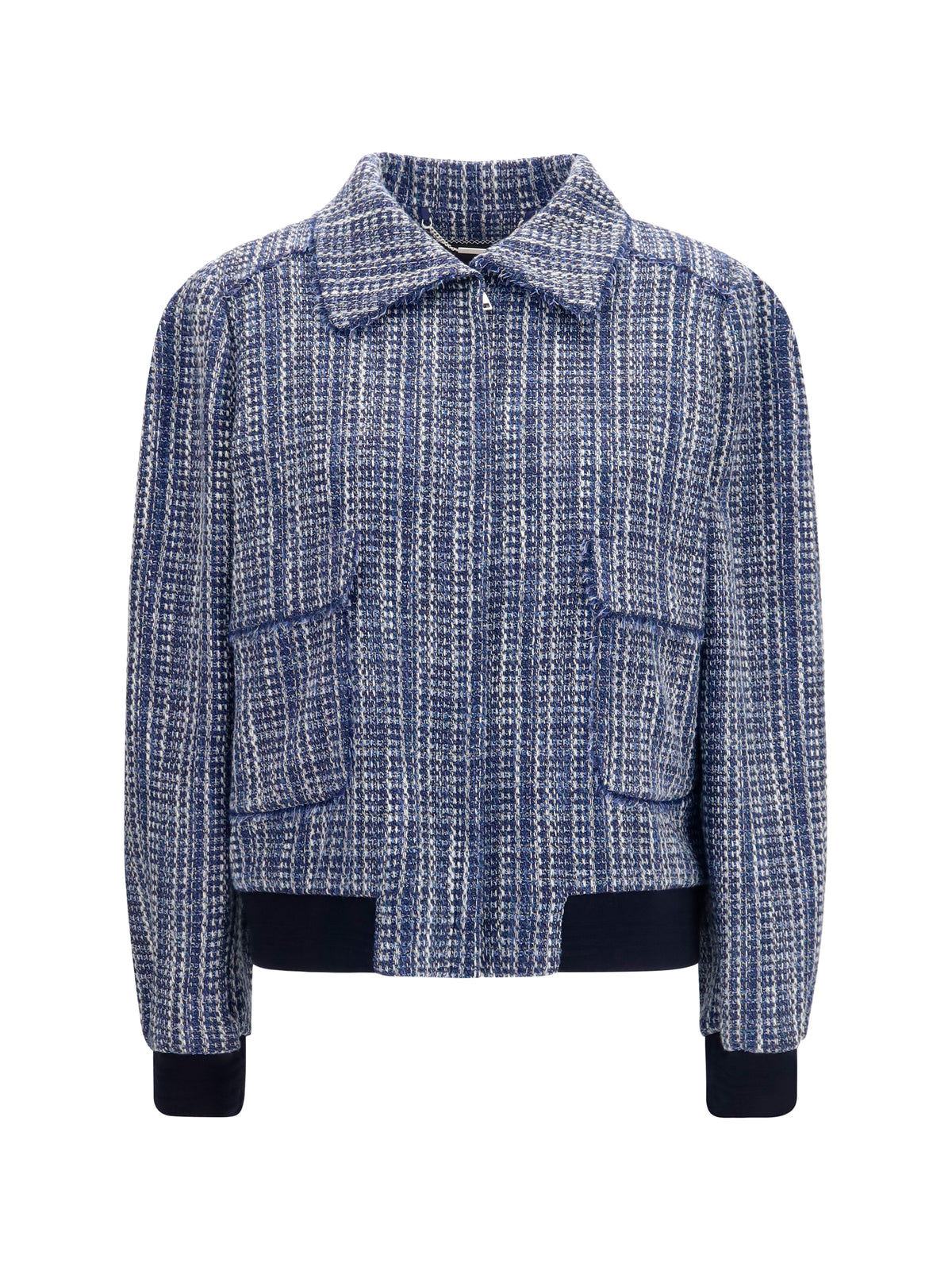 Kiton Tweed Jacket - Blue