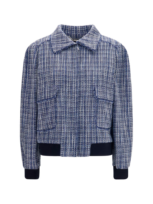 Kiton Tweed Jacket - Blue