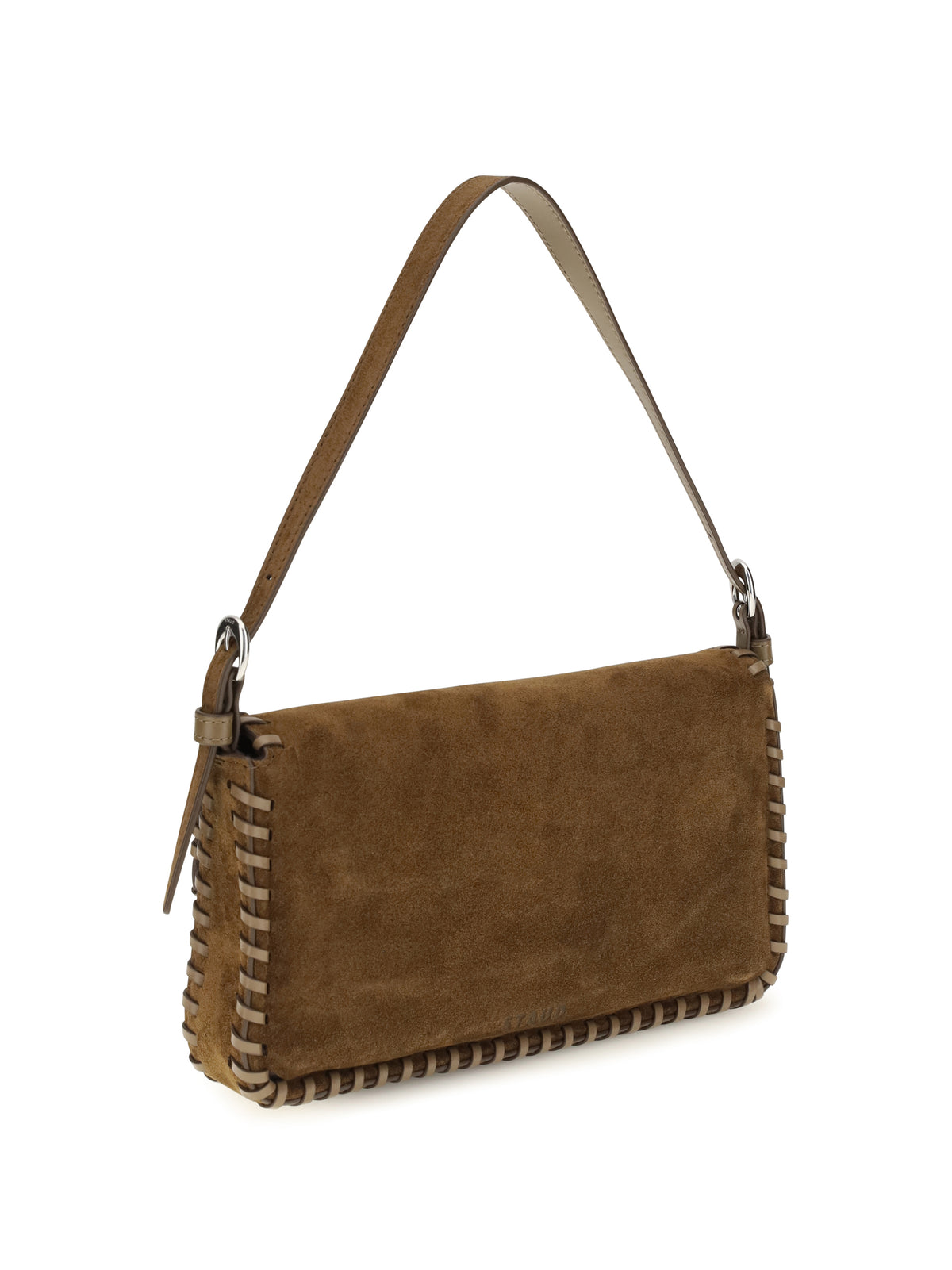 Staud Harlow suede Shoulder Bag - Cigar