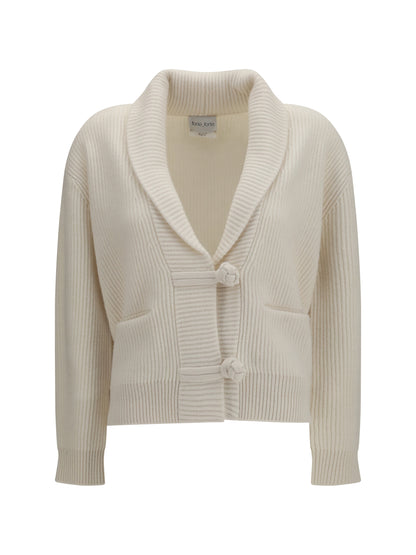 Forte_forte Wool and cashmere english rib Cardigan - Pure