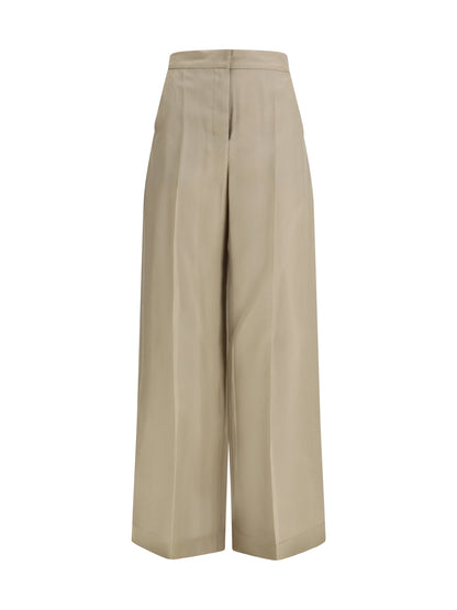 Max Mara Pianoforte Silk Pants - Sand