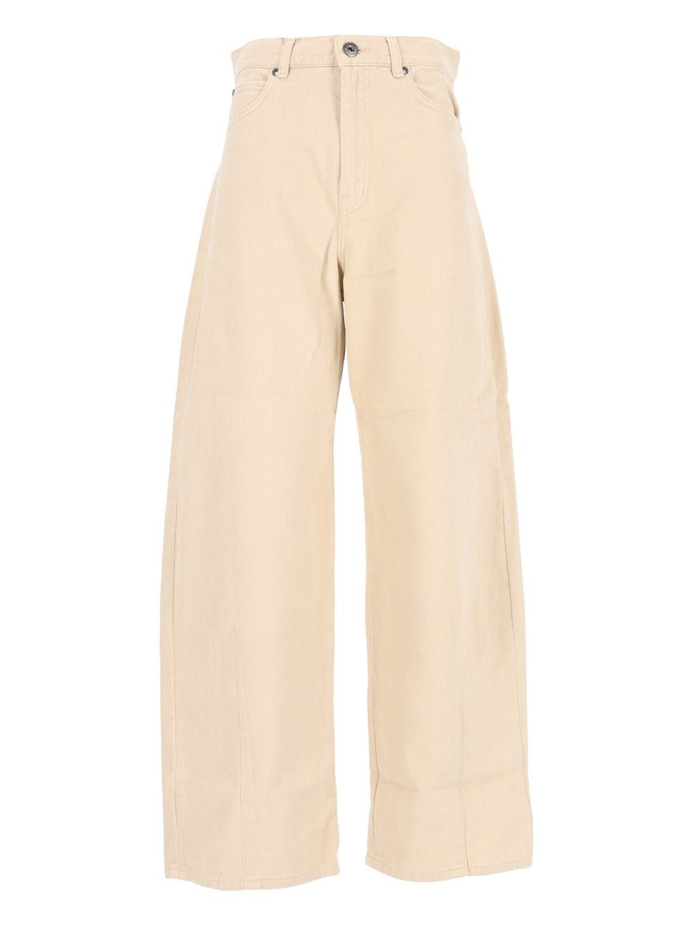 Weekend Max Mara Cotton Drill Trousers - Beige