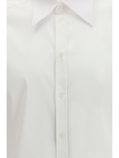 DOLCE & GABBANA Striped flannel Shirt in alpaca-blend
