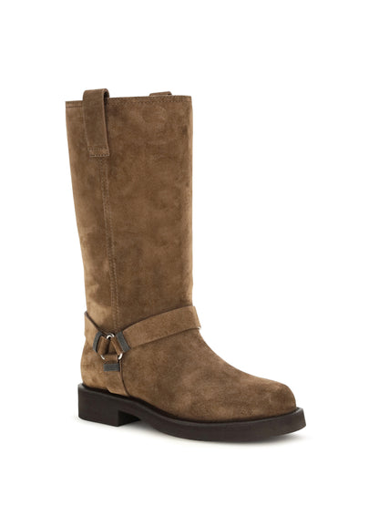 Brunello Cucinelli Suede Boots - Caramello