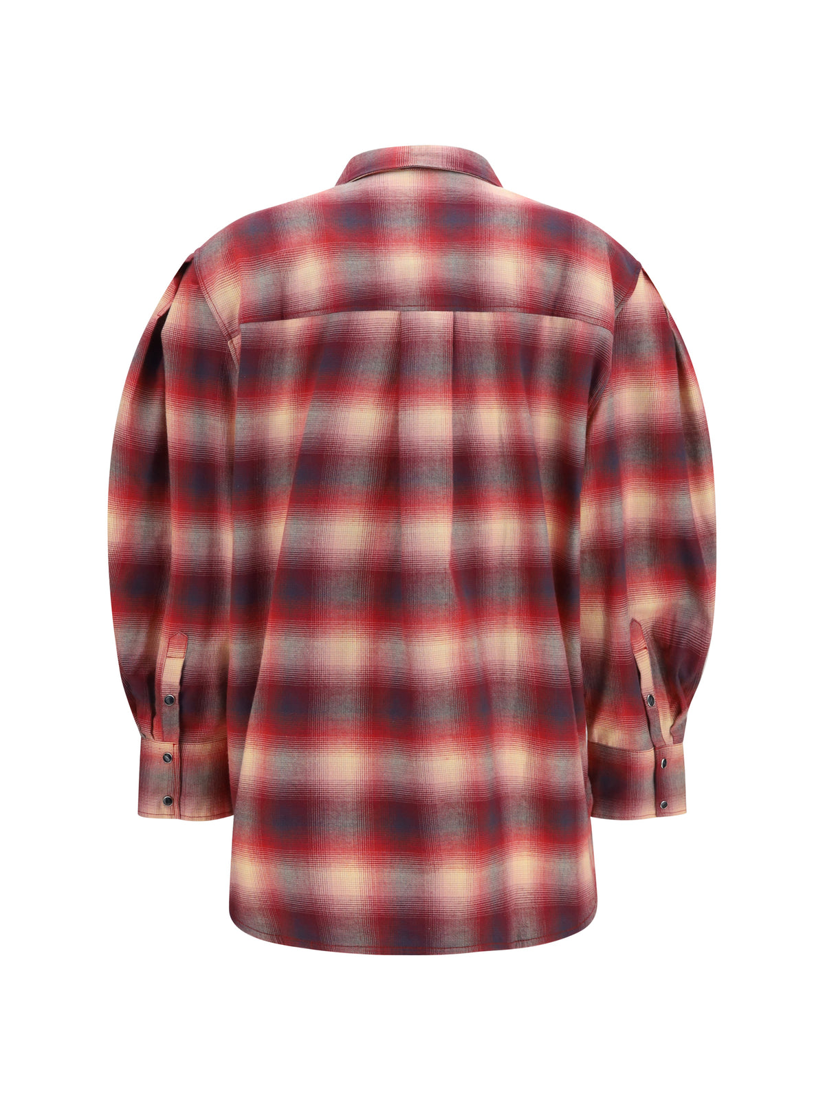 Ganni Cotton flannel check Shirt - Raspberry Wine