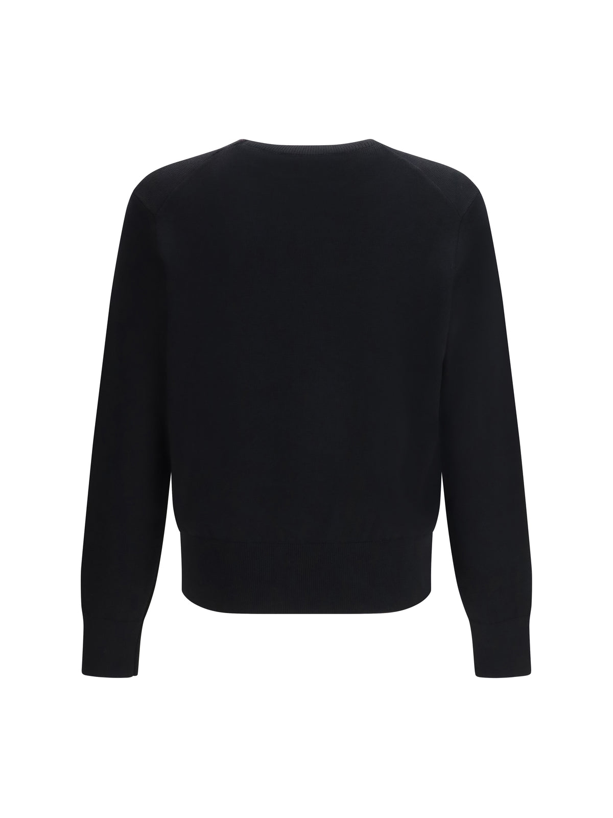 Ami Paris Pull Col Rond Ami De Coeur - Noir/Rouge