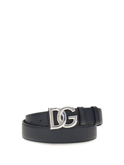 Dolce & Gabbana Leather Belt - Blue 3