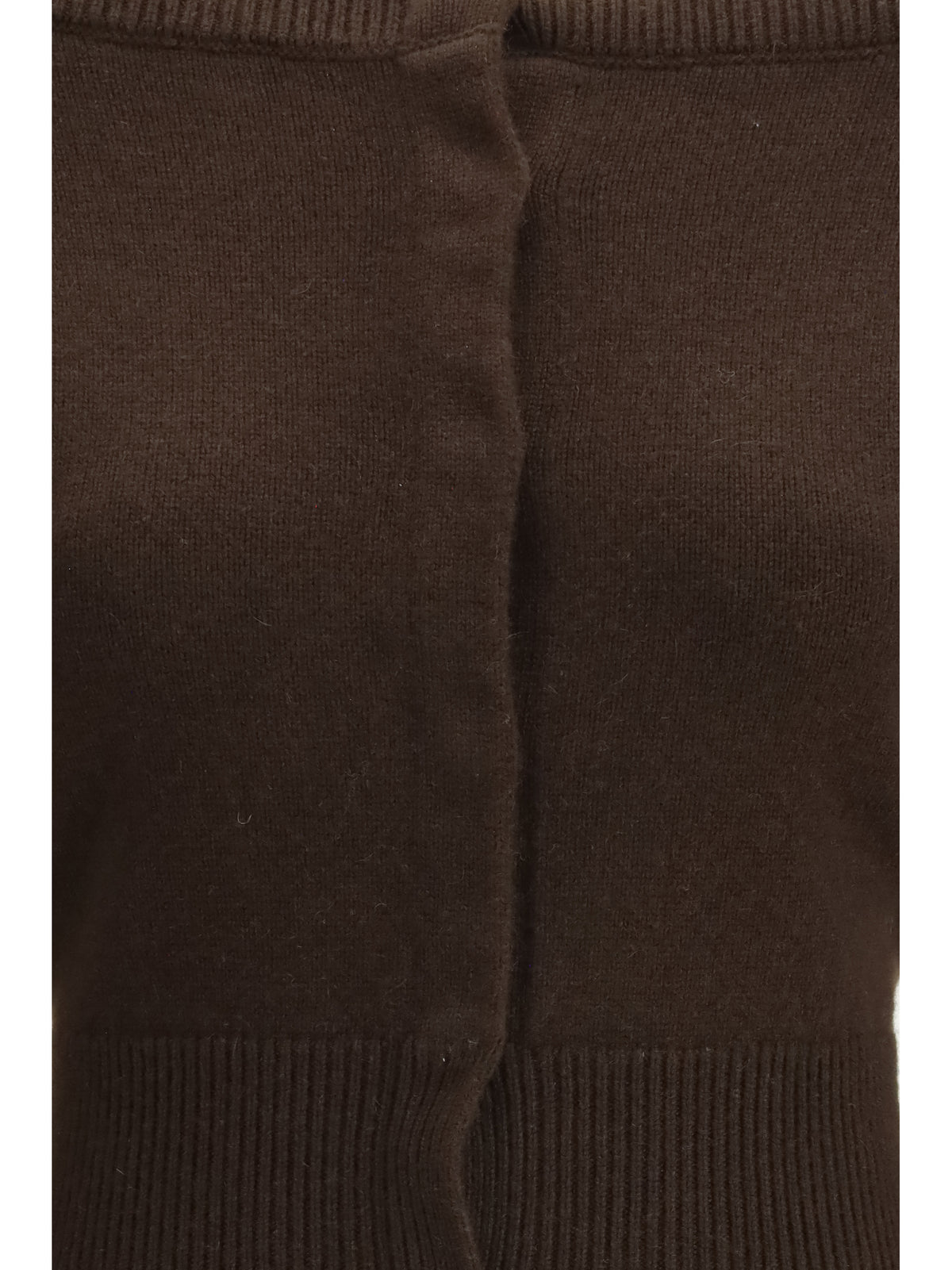 Tom Ford Soft cashmere open-neck shrunken Cardigan - Chocolate Torte