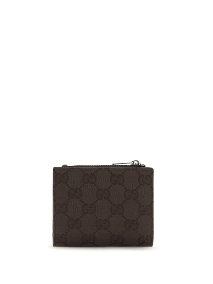 Gucci Small Wallet with plaque - Choco Br/Blk/Cocoa