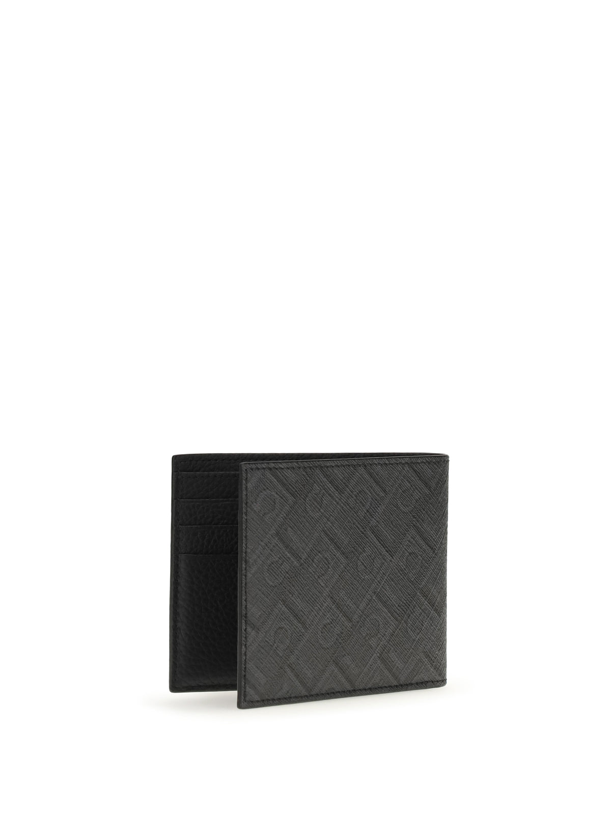 Ferragamo Monogram Wallet - Grey Patterned Medium