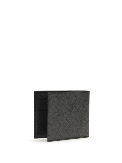 Ferragamo Monogram Wallet - Grey Patterned Medium