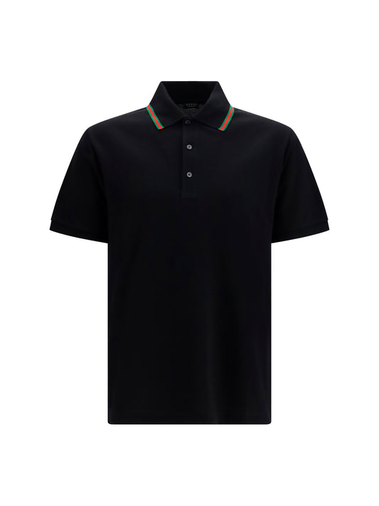 GUCCI Cotton piqué jersey Polo Shirt