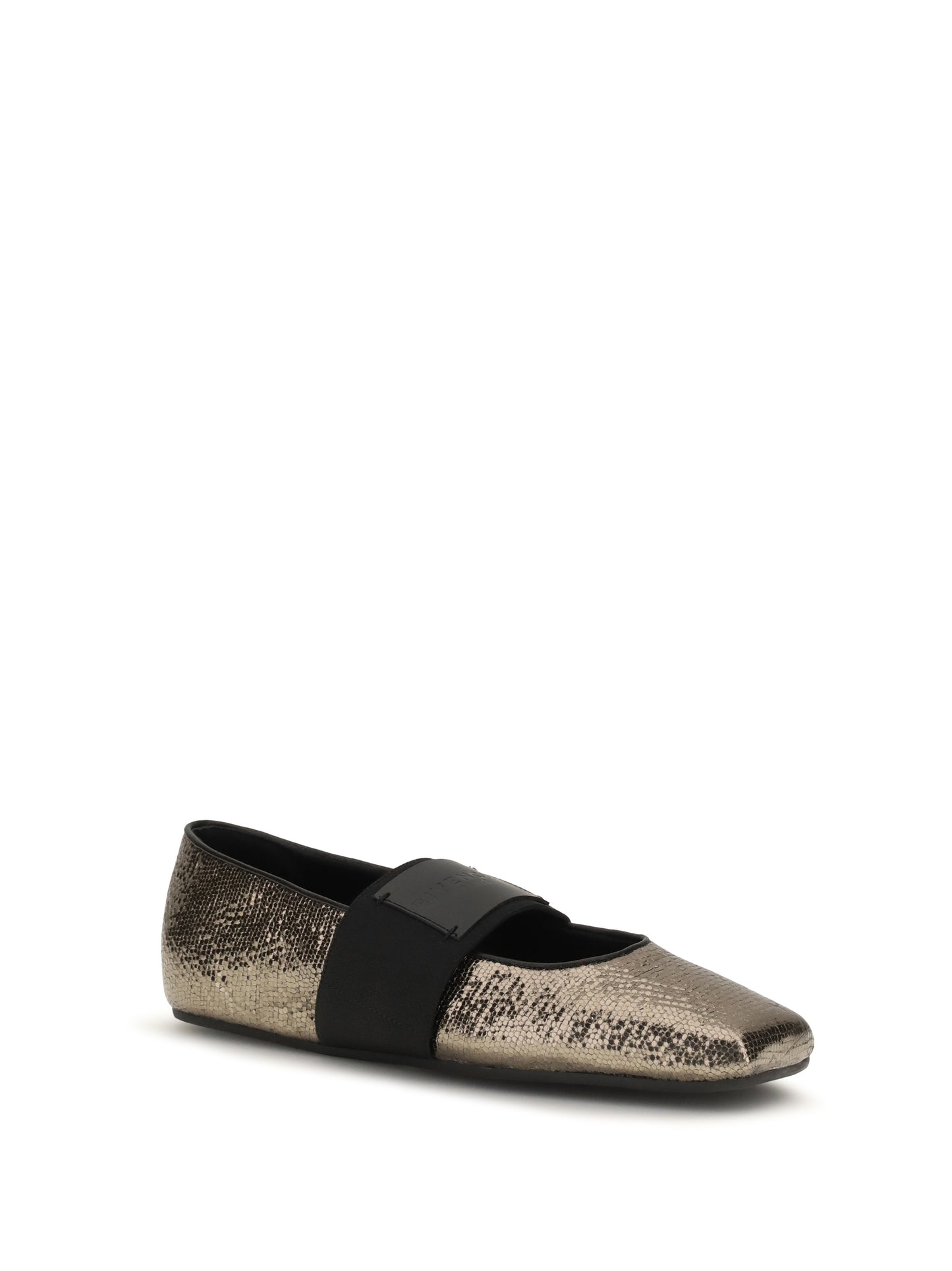 GIVENCHY Sliced Square Ballerinas in textured leather