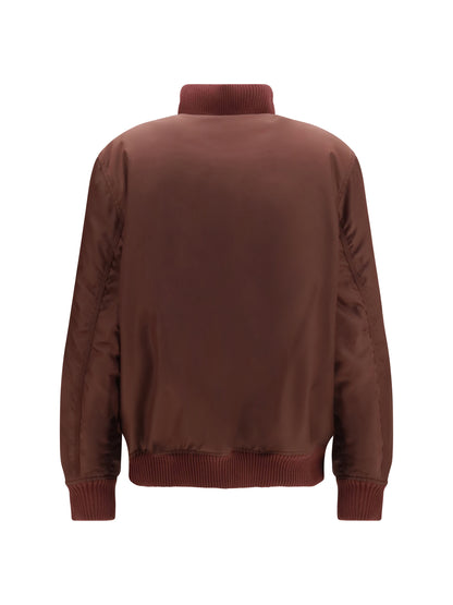 Off-White Embroidered logo nylon Bomber Jacket - Port Royal Port Royal