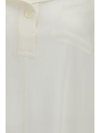 Toteme Layered-collar Shirt - Milk