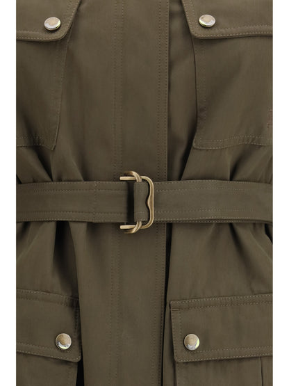Burberry Gabardine Safari Jacket - Juniper