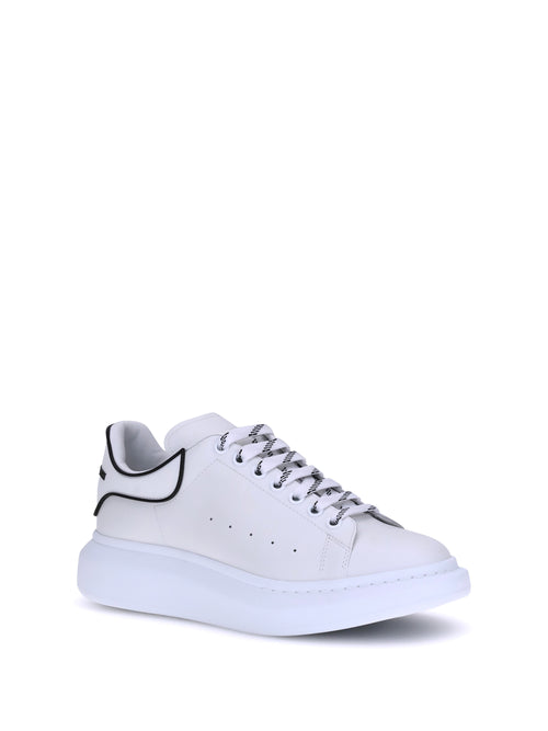 Alexander Mcqueen Leather Sneakers - White/White/Black