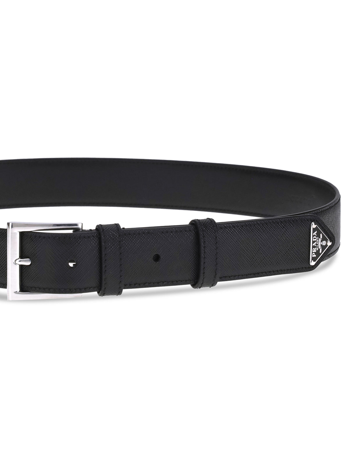 Prada Saffiano Belt - Black