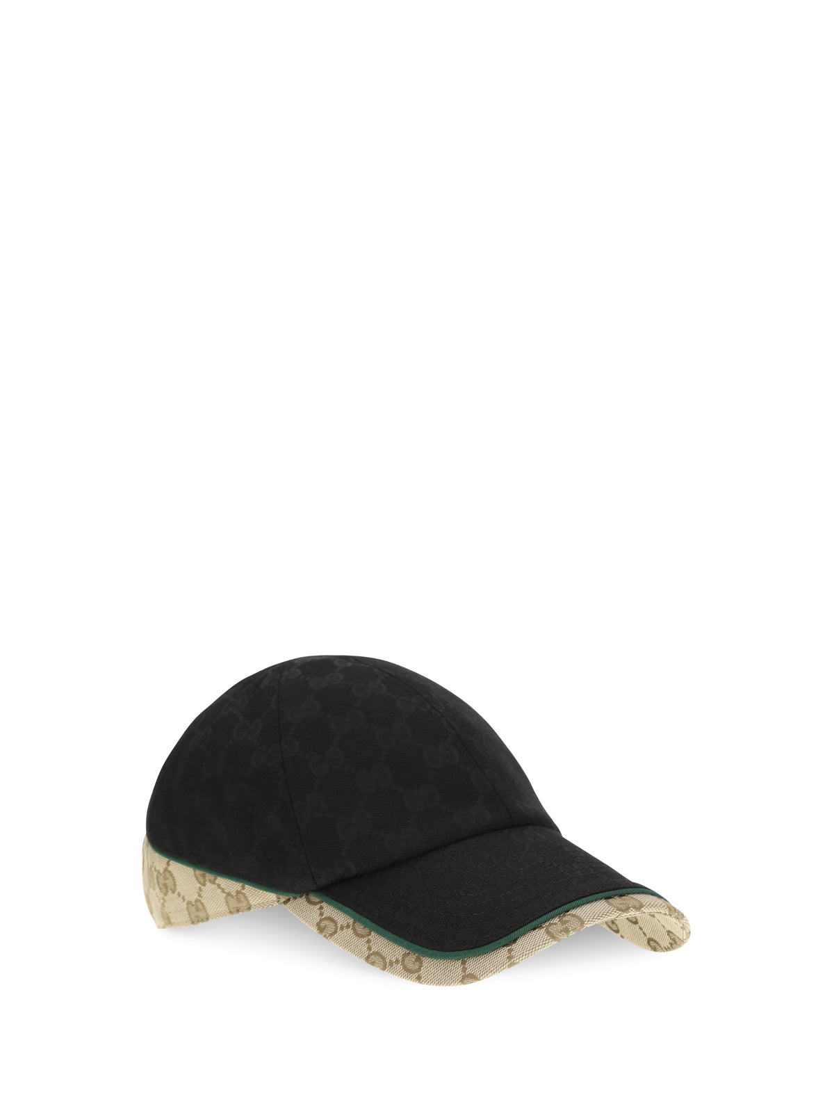 Gucci GG cotton fabric Baseball Hat - Black/Beige