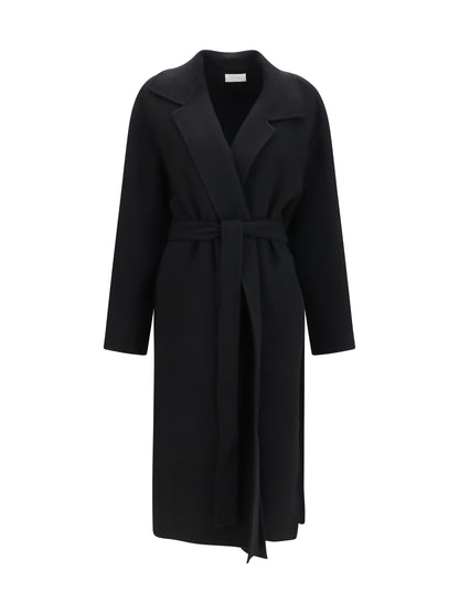 The Row Ciara wool and cashmere Coat - Black