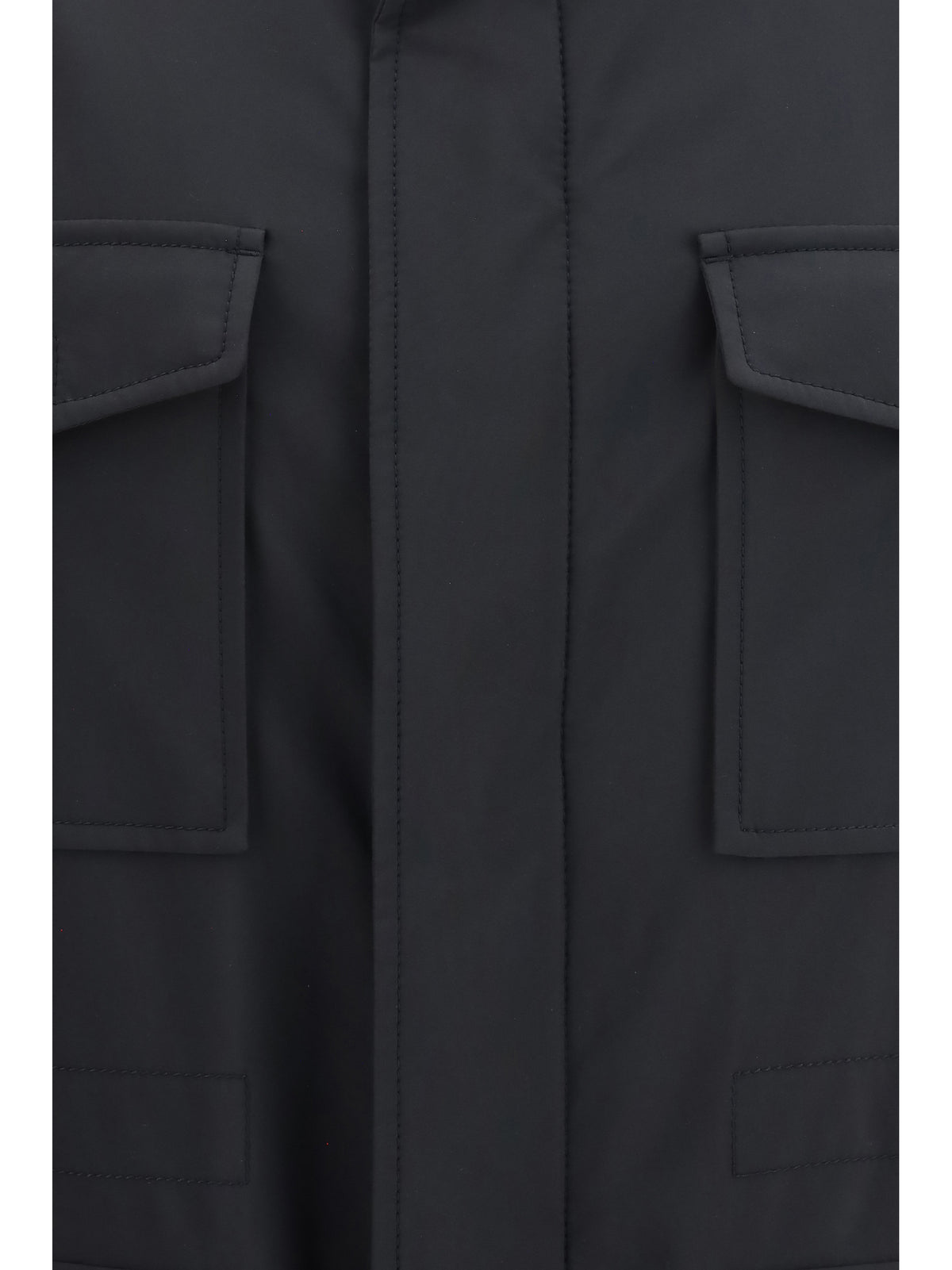 Brioni Performa wool blend Sahariana Jacket - Midnight Blue - Col