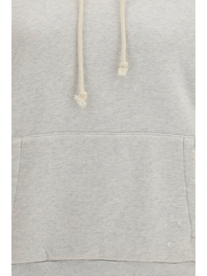 Golden Goose Star unisex hooded Sweatshirt - Vintage Gray Melange