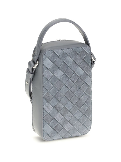 Bottega Veneta Woven Phone Case - Cloudy Indi/Gra.M-S