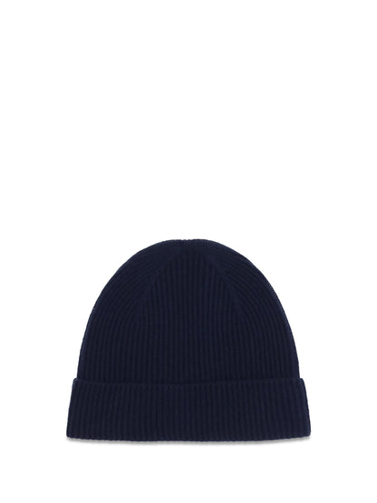 Kiton Wool Beanie Hat - Blue