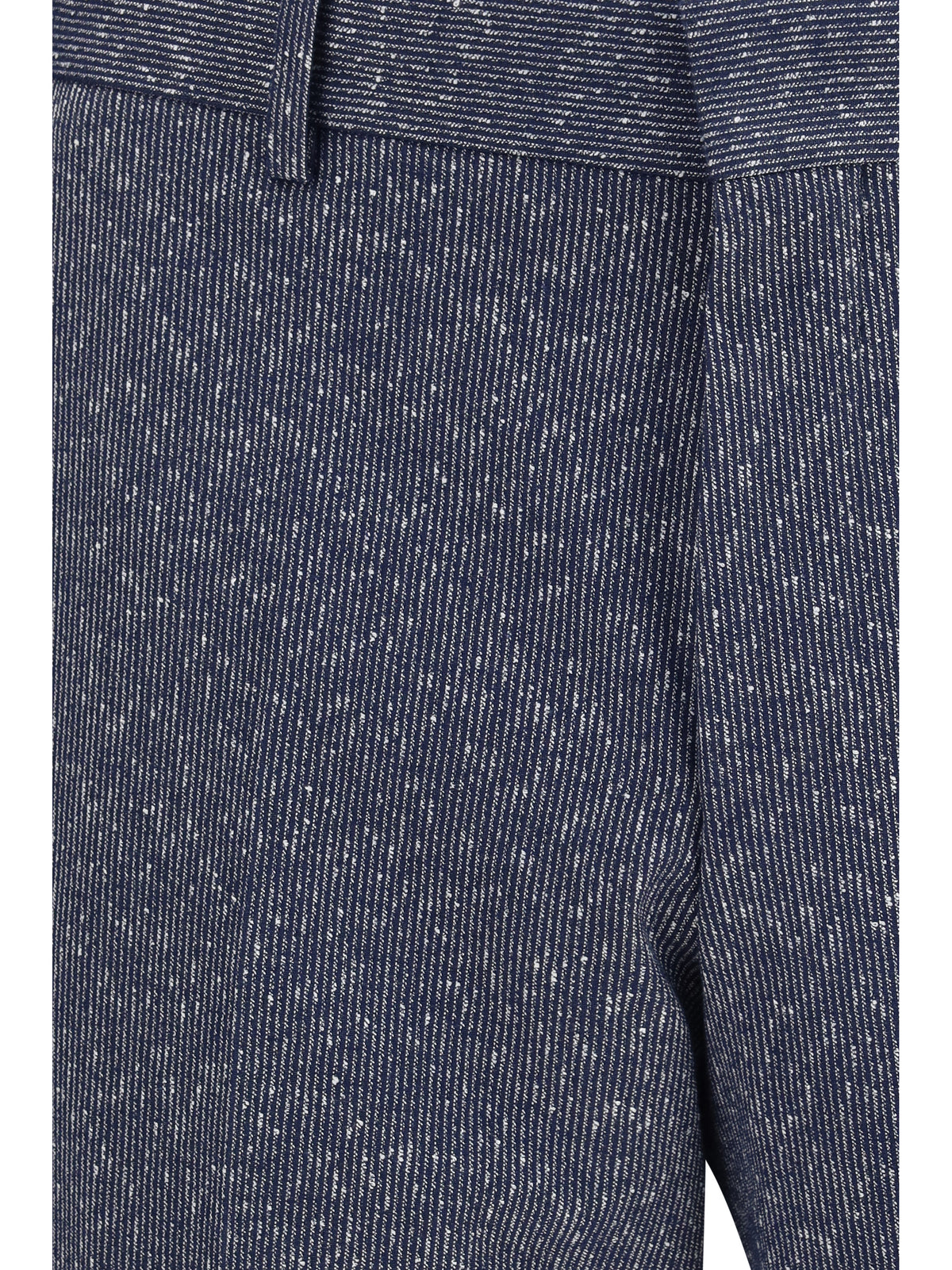 Hugo Boss Black Striped viscose and cotton blend Suit - Dark Blue