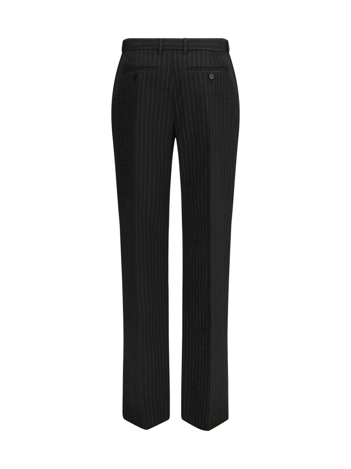 Alexander Mcqueen Pinstriped tailored Pants - Black/Gold