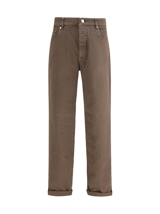 BRUNELLO CUCINELLI Jeans with turn-up hem