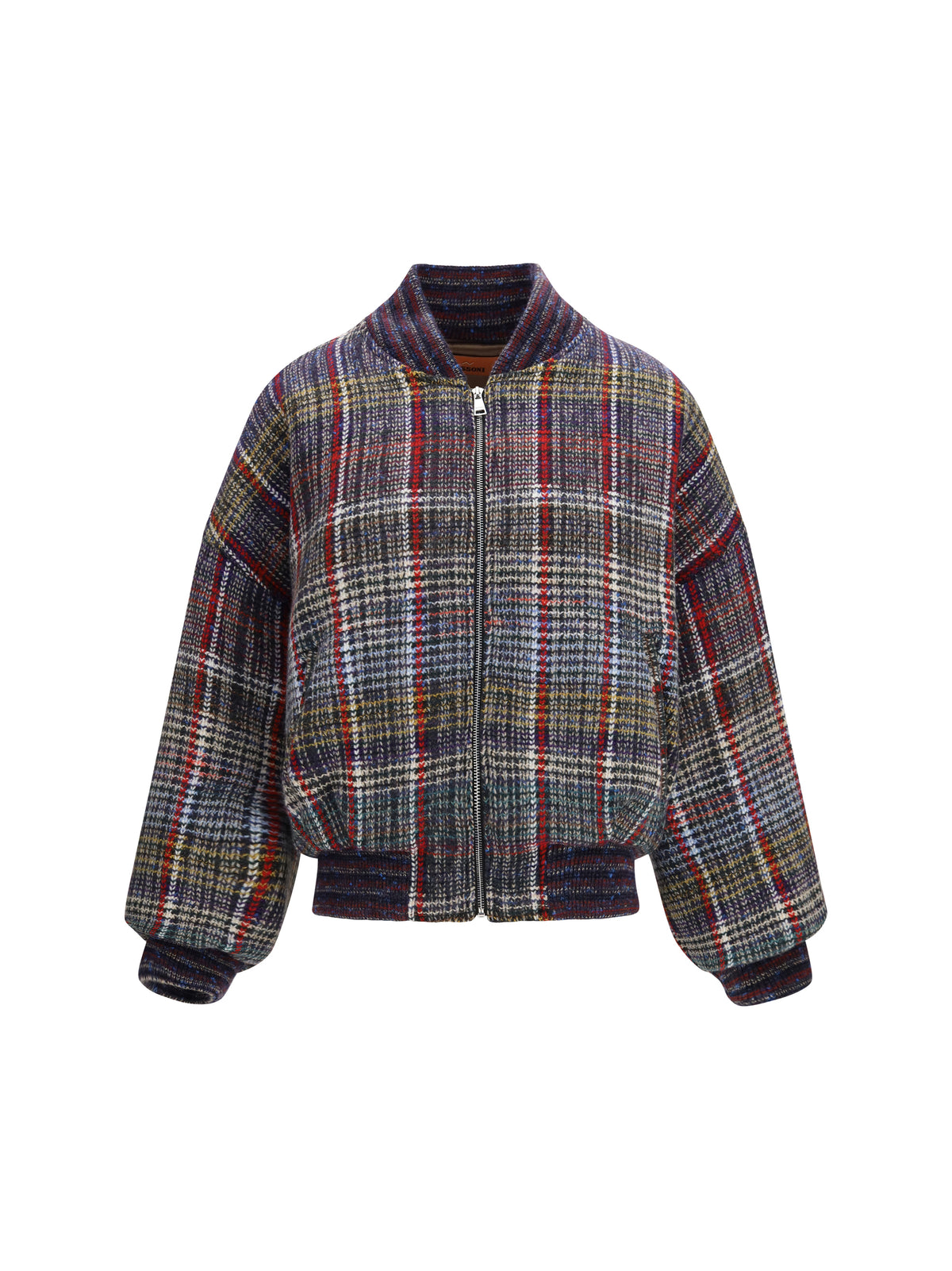 Missoni Caperdoni check wool Bomber - Multired/Yell/ Purple