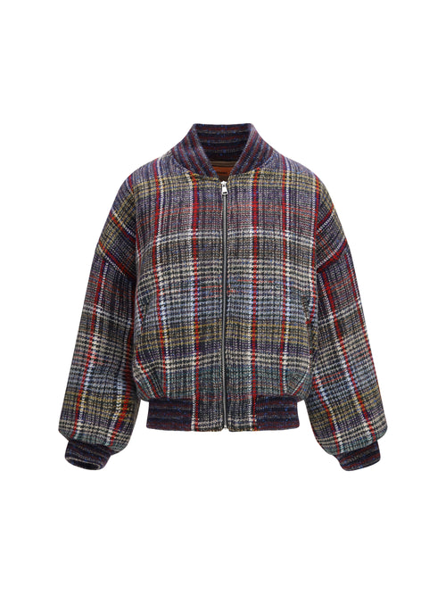 Missoni Caperdoni check wool Bomber - Multired/Yell/ Purple