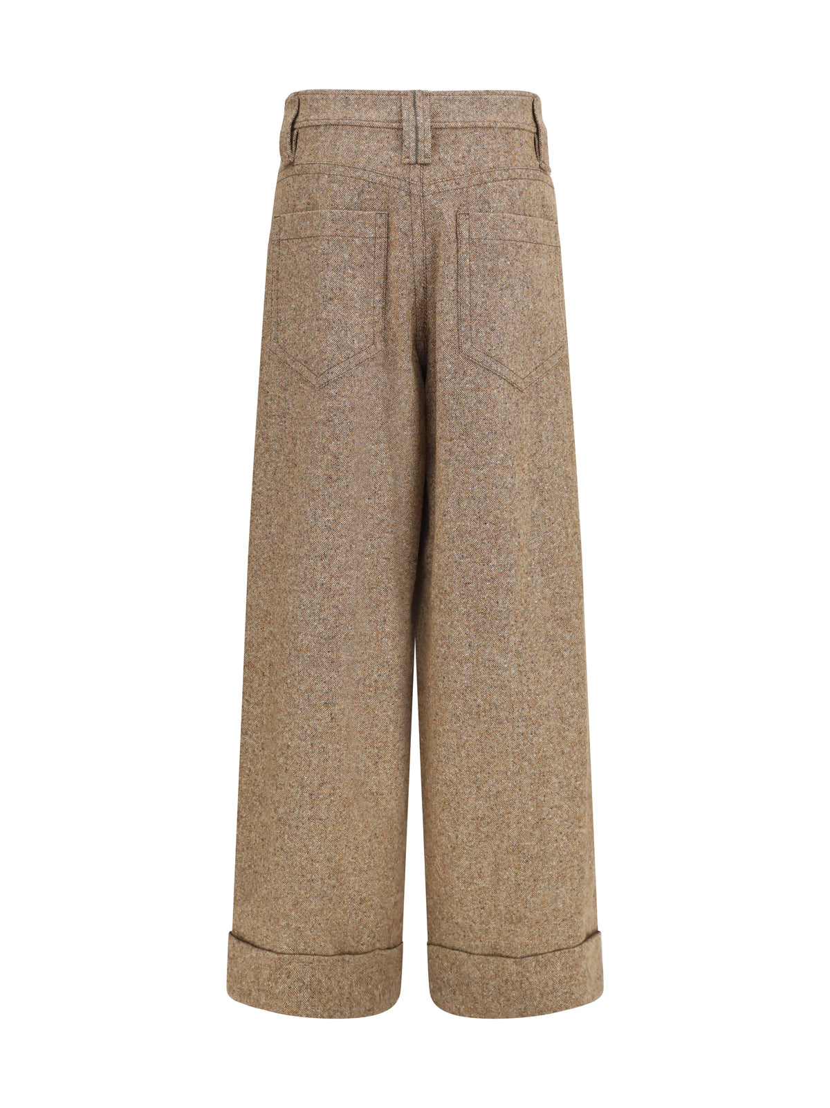 Brunello Cucinelli Tailored wool-blend Pants - Olio