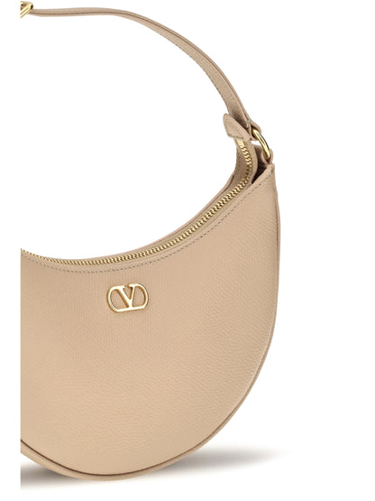 Valentino Garavani Mini Hobo VLogo Signature Shoulder Bag - Rose Sand