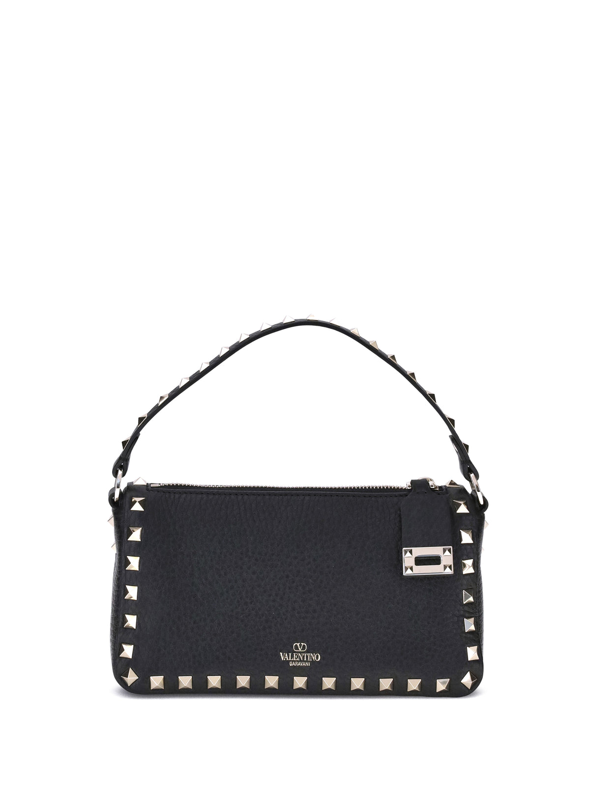 Valentino Garavani Rockstud leather Shoulder Bag - Black