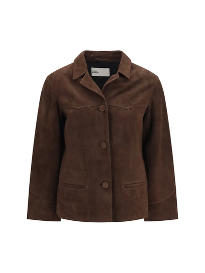 Tory Burch Suede Jacket - Light Chocolate