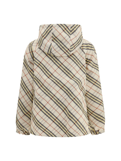 BURBERRY Reversible Check Hooded Jacket