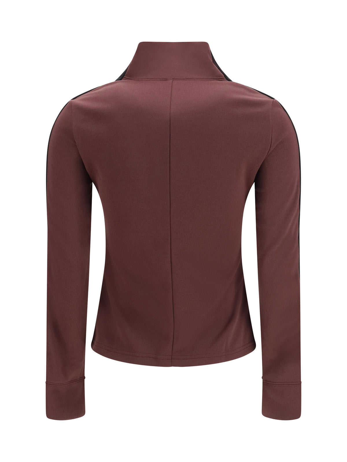 Courrèges Two-tone high neck Sweatshirt - Burnt Red/Black