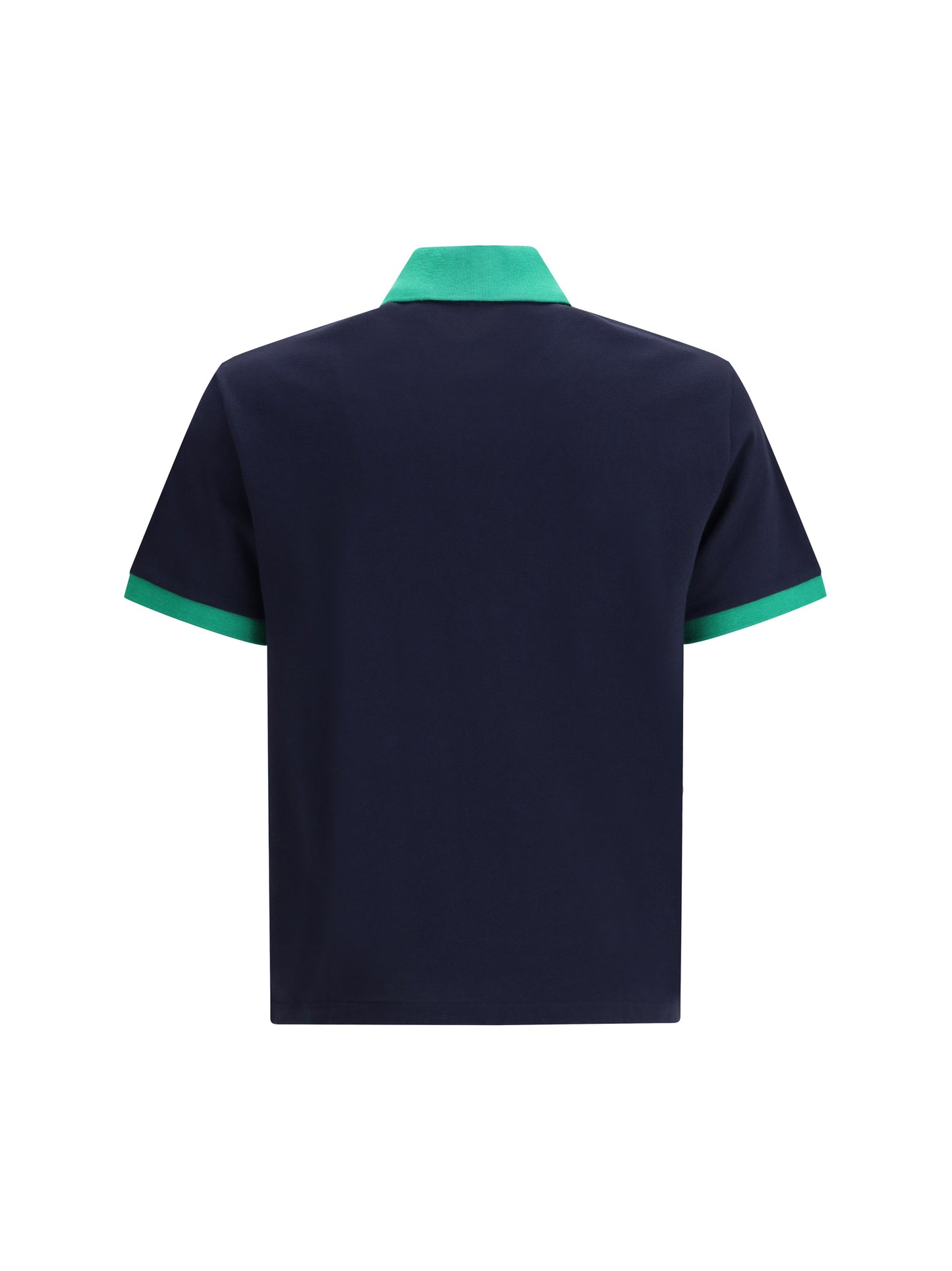 VERSACE Polo in cotton piqué with embroidery