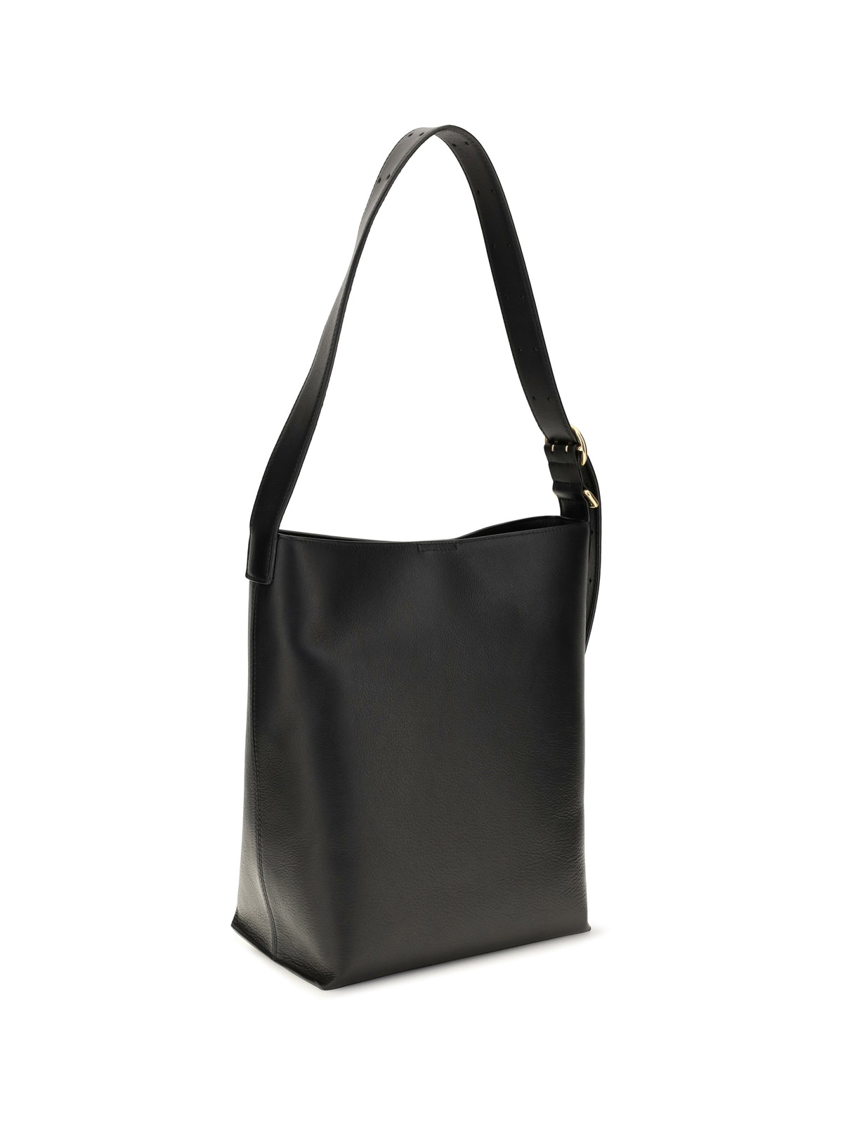 Jil Sander Cannolo leather Shoulder Bag - Black
