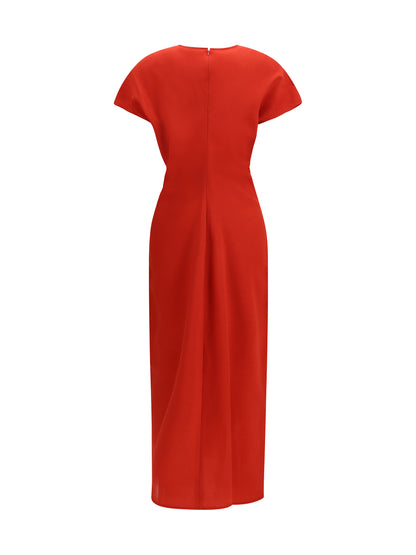 Toteme Slouch waist wool Dress - Poppy