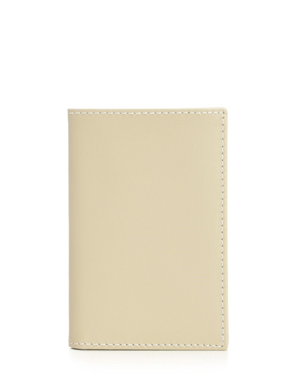 Comme Des Garcons Wallet Black Leather Wallet - White