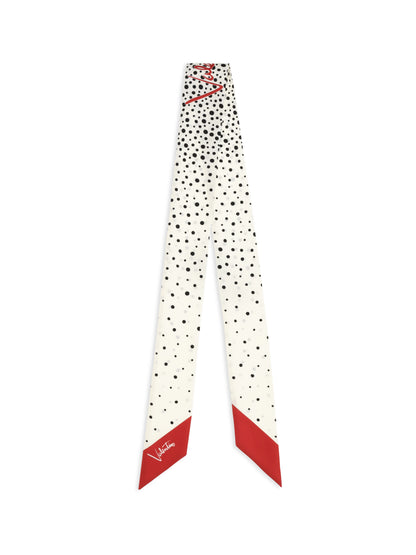 VALENTINO GARAVANI Twill Little Stars Starry Scarf in silk